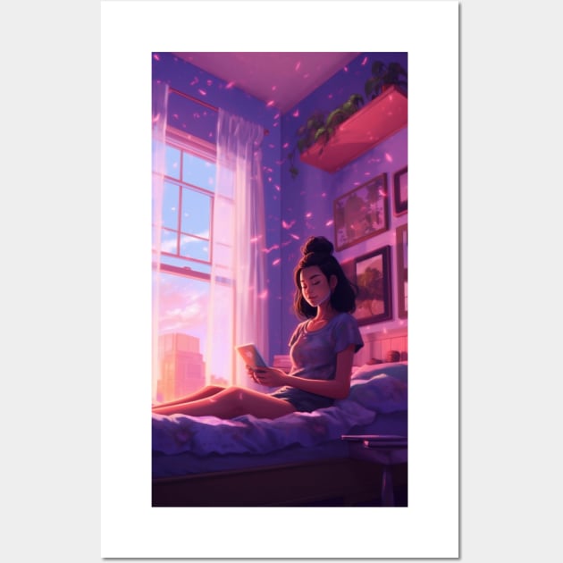 Lofi Girls Dreamscapes Wall Art by Scorpio Studio